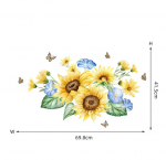 Interj&ouml;&ouml;ri dekoratiivkleebis P&auml;evalilled
