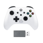 (Valge)Juhtmeta m&auml;ngupult Xbox One'i, Xbox Seris S, Xbox Series X konsooli Win 7 8 10 kahevibraga kuueteljelise g&uuml;roskoobi m&auml;ngukontrolleriga, Baltas