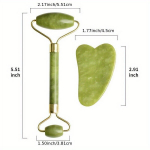 Nefriidirull ja Gua Sha n&auml;omassaažikomplekt, 2-osaline