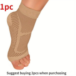 Achilleuse k&otilde;&otilde;luse leevendamiseks h&uuml;ppeliigese varrukasokk jalatugi., Smėlio spalvos