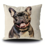 Bulldog Kutsikas Dekoratiivne Padjakate Diivanile, 45.72x45.72 Cm.
