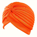 Stiilne ja elastne naiste turban, Oranžinė
