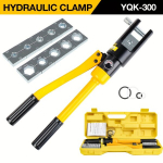 YQK-300 Kollane H&uuml;drauliline Klambrikomplekt kuuskant-tihendiga 11-osaline.
