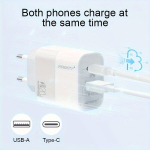 20W Kiirlaadija iPhone ja Android Euroopa Pistmik