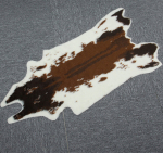 Vaibad, sebra/lehmamustriga sametvaip, loomanaha kujuline matt, 110x75 cm