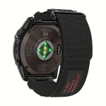 26mm/22mm Laius Garmin Fenix Nailon Rihm, Juoda
