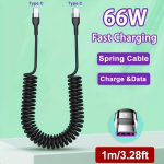 66W 5A T&uuml;&uuml;p C Kiire Laadimiskaabel USB Autolaadija Juhe Samsung Jaoks, 1M / 3,28FT