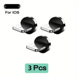 Magnetiline Laadimiskaabel, 540&deg; P&ouml;&ouml;rlev Magnetiline Telefonilaadija Nailonpunutud USB Kaabel., &bdquo;IPhone&ldquo; magnetinis ki&scaron;tukas (be laido)