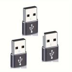 3Pakki USB-C Adapter Apple iPhone Samsung jaoks, 3 vnt pilkos spalvos
