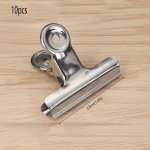 10tk Roostevabast Terasest Bulldog Klipid, Mitmeotstarbelised Klipid, 38 mm