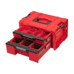 Qbrick System PRO Drawer 2 Toolbox 2.0 Expert RED ULTRA HD t&ouml;&ouml;riistakohver 450 x 310 x 244 mm 14 l, virnastatav IP54 2 sahtliga