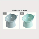 Kassipoja Kauss, T&otilde;stetud Kaldus Kassis&ouml;&ouml;tja Kauss Kaelakaitsega., Nordic Blue*3 + Nordic Green*3