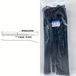 100tk 16in Nailon Plastikust Kaablikinnitus Tugev Must Iselukustuv Kaablik&ouml;is 3.6mm/4.8mm/7.6mm, 7,6 mm (0,3 colio) 100 vnt.&ndash;120 svarų (55 kg)