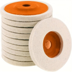 10tk 10.16 Cm Villast Vilt Poleerketas Metalli Jaoks