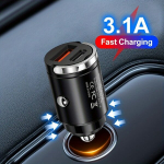 Kiirelt Laadiv USB Auto Laadija Adapter, 3.1A Kahe Pesaga.