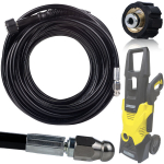 Asendusosa survepesuri voolik K&auml;rcher K2&ndash;K7 jaoks &ndash; Vahetatav otsik, Pikkus 35 m, Max 200 bar