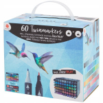 Kahepoolsed Decotime Twin Alkoholimarkerid, 60 tk