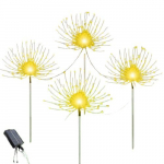 P&auml;ikeselised Aialambid 4-Pack, 240/320 LED Dekoratiivsed Ilutulestiku Tuled V&auml;lisvalgustuseks., &Scaron;iltai balta (8 režimai)