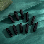 10tk Tervendavad Kristallid Kivid Komplekt 7 T&scaron;akra Loomulik Kvarts Amet&uuml;st Avantiurii Kassisilma Karneool Reiki Gemstone Punktid Energia Tasakaalustamine Meditatsiooniteraapia, Juodasis Obsidianas