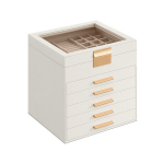 Ehtehoidja, SONGMICS, 20,3 x 23,1 x 22,8 cm, valge.