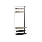 Riidepuust riidepuu, VASAGLE riidepuu, 32,2 x 64 x 180 cm, vintaažpruun-must.