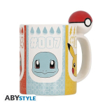 Suur 3D Pokemon k&auml;epidemega kruus - Pokeball (460 ml)