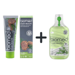 Igemeid kaitsev hambapasta + suuvesi Biomed Gum Health, 100 g + 500 ml