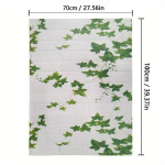 Lihtne Paigaldatav 3D Tellise Tapeet - Isekleepuv Veekindel Vahtpaneelid Kodu Kaunistamiseks, Balta Žali lapai