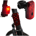 Tagumine LED Jalgratta Tuli 5 LED - Pidurifunktsiooniga 17lm