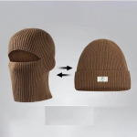 Soe balaclava m&uuml;ts, tumepruun