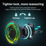 Magnetiline Auto Telefonialus - MagSafe &Uuml;hilduv, Alumiiniumisulamist Armatuurlaua ja &Otilde;huava Hoidik iPhoneile.