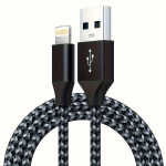 IPhone Kiirlaadija Lightning Kaabel [MFi Sertifitseeritud], Juoda Pilka