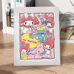 Hello Kitty 5D Teemantimaal Tarvik - T&auml;ielik K&auml;sit&ouml;&ouml; Komplekt Noortele ja P&uuml;hadekaunistustele, Melodija