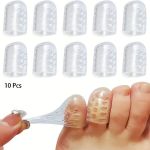 10 tk Elastsed Silikoonist Varbakaitsed, Unisex Geel Varrukad Jalakaitseks.