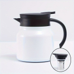 316 Roostevaba Terasest 1000ML Suur Maht Isolatsiooniga Kann, Teekann Tee Filtriga., 1000ml White+Tea Storehouse