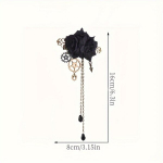 Retro Gooti Steampunk-stiilis Pross, Roosi Pross, Juoda