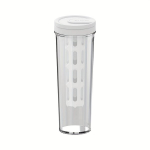 Moodne plastist veepudel infuseriga, lekkimiskindel., baltas
