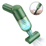 Tolmuimeja tolmuimeja, juhtmeta k&auml;eshoitav tolmuimeja &ndash; mini laetav auto- ja vaibapuhastaja, roheline