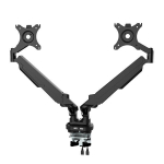 Reguleeritav kahe monitori hoidik, must