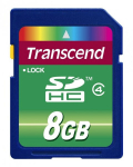 M&auml;lukaart M&auml;lukaart Transcend 8GB SDHC, 4 klass