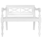 Pink Batavia vidaXL, 98cm, mahagoni t&auml;ispuit, valge