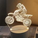 3D motokrossi lamp