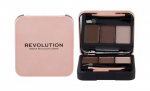 Kulmuhoolduskomplekt Makeup Revolution London Brow Sculpt Kit Medium brown 2,2 g