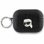 Karl Lagerfeld KLAP2PGKIPK AirPods Pro 2 (2022|2023) cover czarny|black Monogram Karl Head
