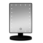 Gillian Jones - 466 Mirror w. Heart LED Light & Touch Function Black