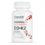 Vitamiinid D3 K2 OstroVit 90 tabletti