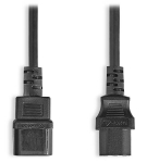 NEDIS nap&aacute;jec&iacute; prodlužovac&iacute; kabel/ konektor IEC-320-C14/ konektor IEC-320-C13/ čern&yacute;/ hulgi/ 2m