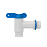 Kraan PP 3/4" v&auml;liskeermega. Bradas koos 3/4'' v&auml;liskeermega, valge