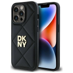 DKNY DKHCP14LPQDSLK iPhone 14 Pro 6.1" czarny|black Quilted Stack Logo