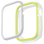 UNIQ etui Moduo Apple Watch Series 4|5|6|7|8|SE|SE2 44|45mm limonka-biały|lime-white